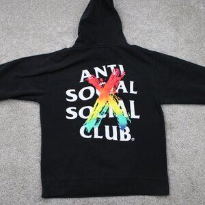 Anti Social Social Club Hoodie Men Medium Black Cancelled Logo Hooded Sweatshirt
